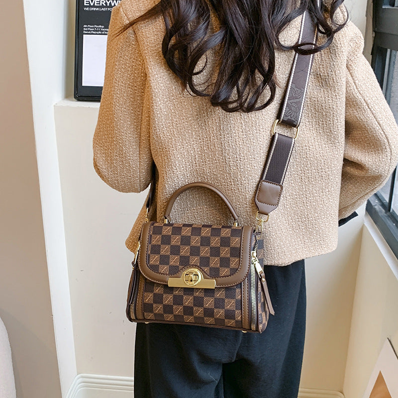 Letter square bag shoulder bag