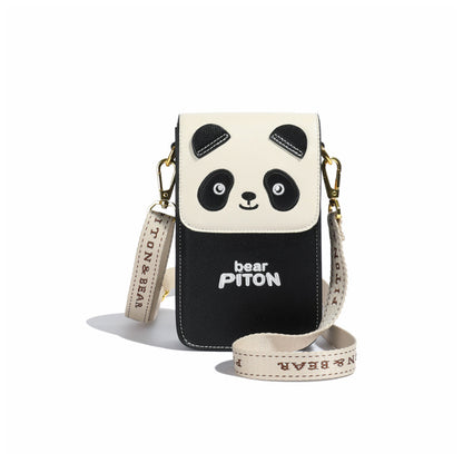 Soft leather lightweight cartoon mini bag