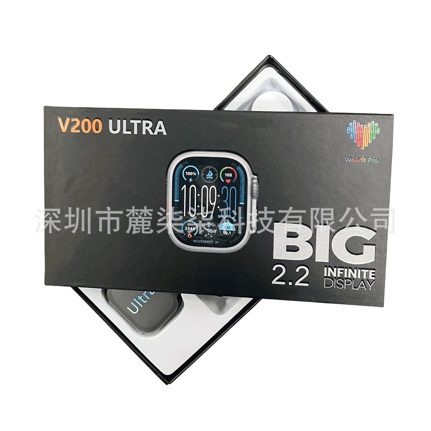 V200 Ultra Bluetooth Calling Heart Rate Blood Oxygen S9 Ultra Sports Watch