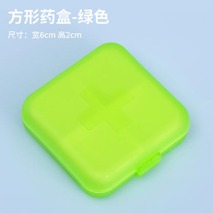 Cross-Shaped 4-Compartment Pill Box