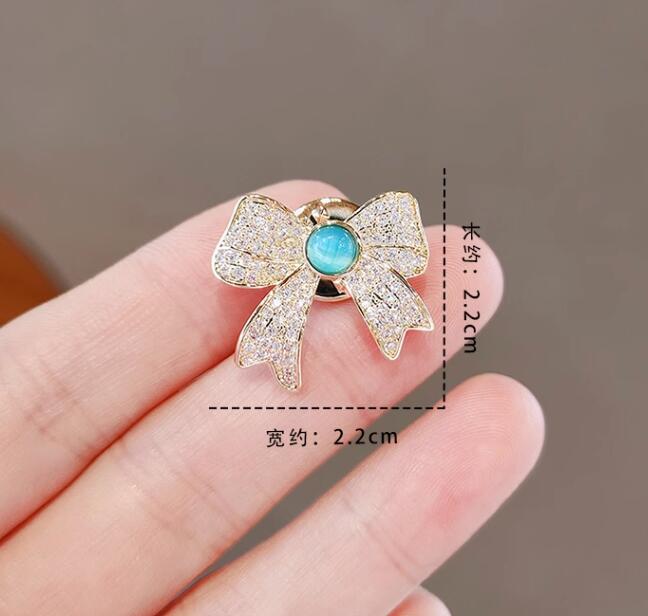 Opal Small Bow Brooch