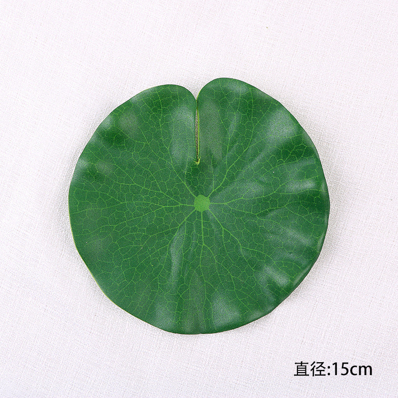 Simulation green plastic lotus leaf