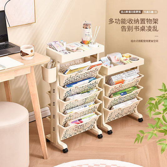 Mobile Multi-Layer Book Shelf