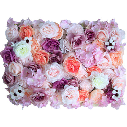 Artificial flower wedding background wall