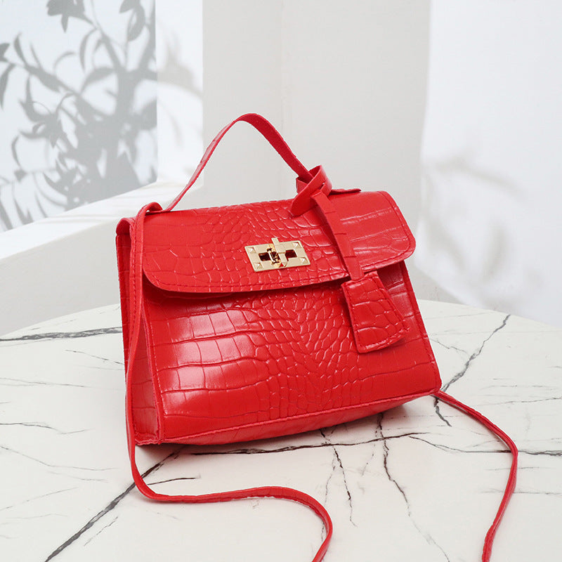 Crocodile pattern small square bag wholesale leisure