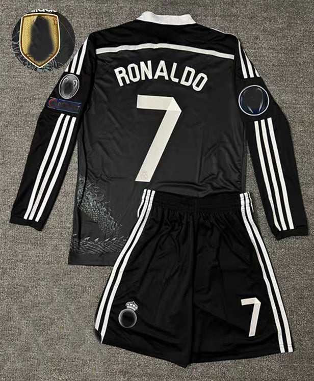 14-15 La Liga Real Madrid Retro Black Away Jersey