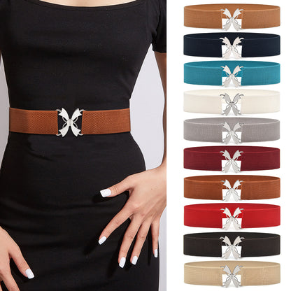 Wholesale Ladies Elastic Elastic Wide Belt