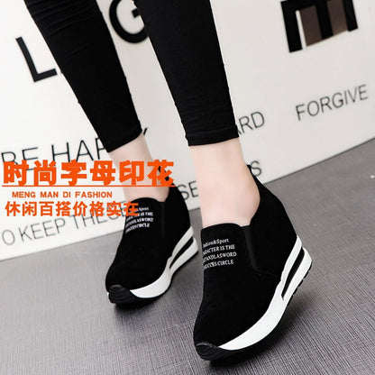 Height increase casual high-heeled sports shoes wholesale