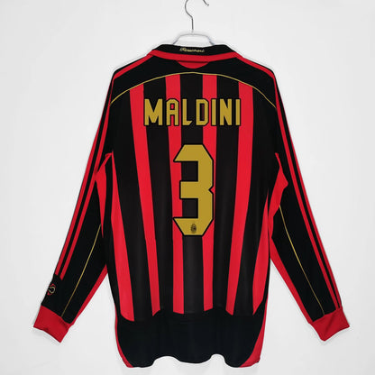 06-07 AC Milan Retro Final Home Away Long Short Sleeve