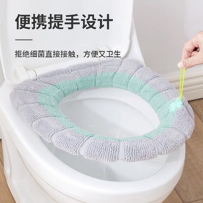 Winter Thick Plush Toilet Seat Cover, Universal for All Seasons