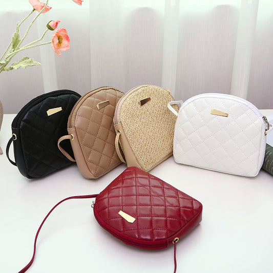 Embroidered shoulder bag Korean shell bag