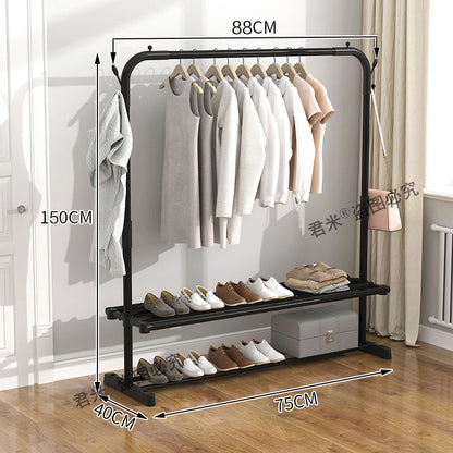 Clothes Rack Floor Standing Simple Clothes Drying Pole