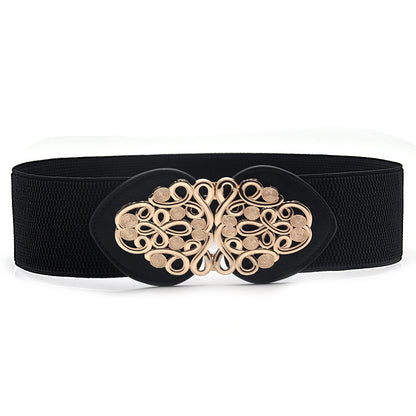 Vintage carved flower belt