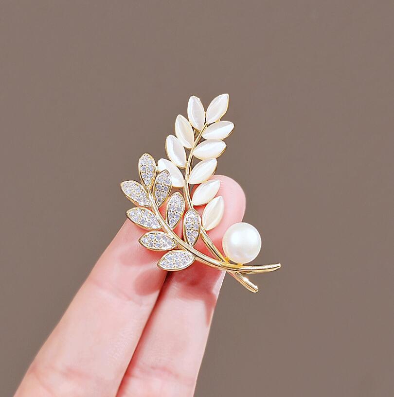 Opal Wheat Brooch