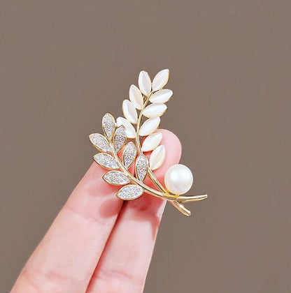 Opal Wheat Brooch