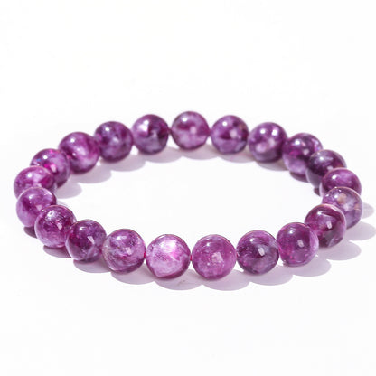 Natural purple grandmother crystal bracelet