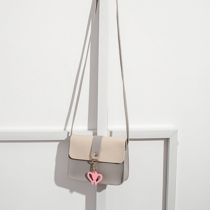 Heart Charm Crossbody Bag