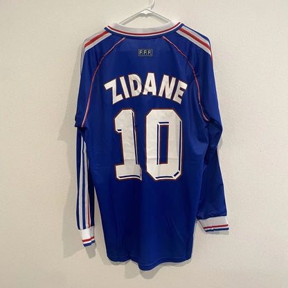 Camiseta retro de manga corta de Zidane Henry de Mbappé de Francia 82-06 