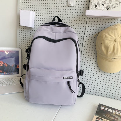 Double shoulder nylon new backpack couple