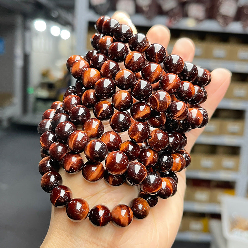 7A Natural Red Tiger's Eye Bracelet