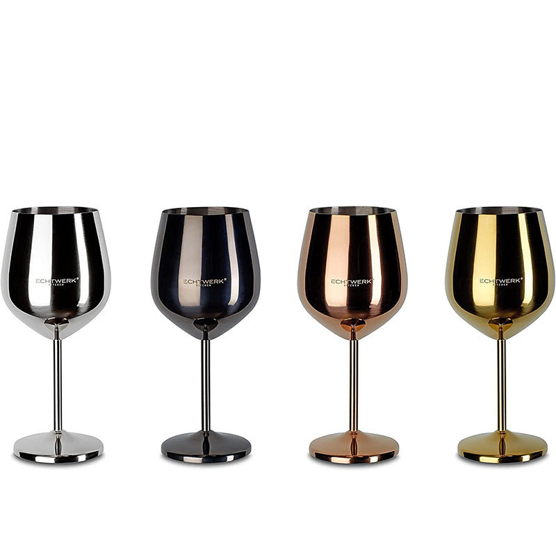 Stainless steel single-layer drop-resistant goblet