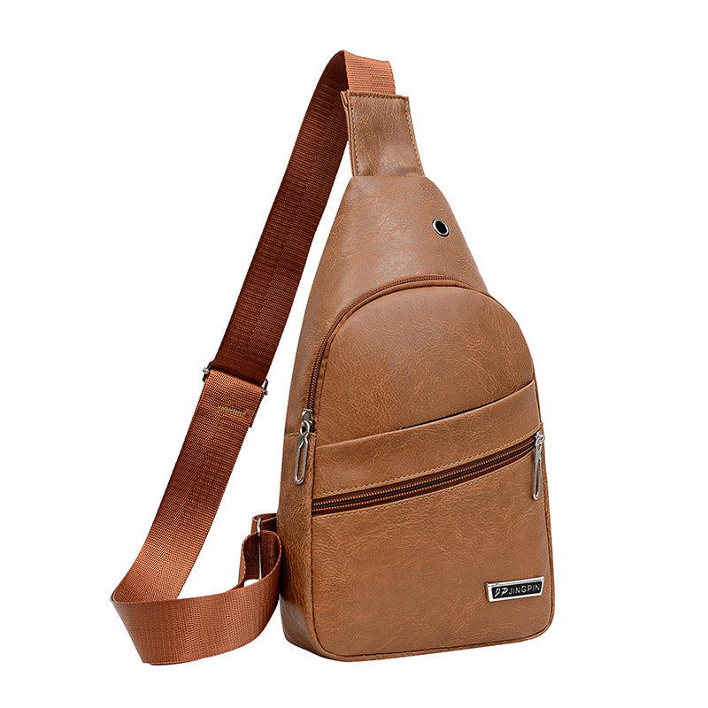 Solid color chest backpack