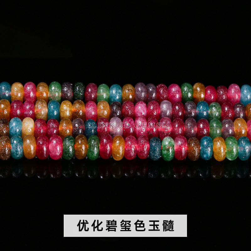 4 * 2Mm natural jade abacus beads loose beads