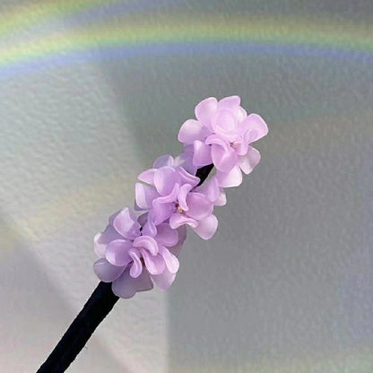 Hydrangea flower disc hair stick acrylic hair accessories