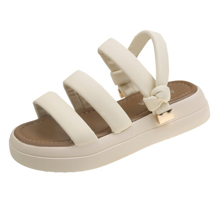 Roman sandals platform beach shoes