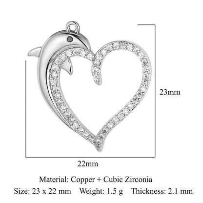 Boy Girl Butterfly Love Copper Zircon Pendant