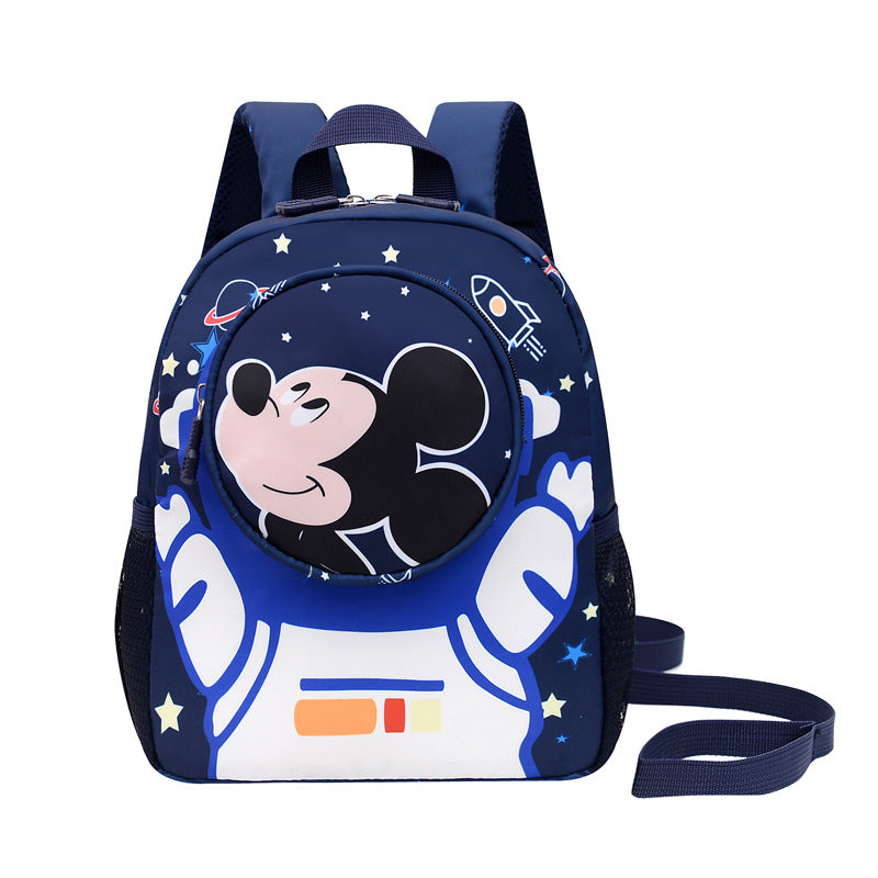 Mochila reductora de peso y protectora de columna con dibujos de Mickey 