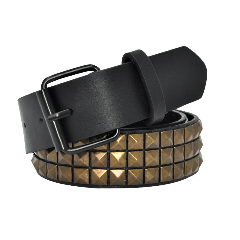 Unisex Punk Belt Cross