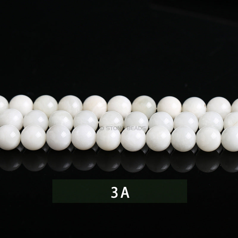 White moonlight loose beads DIY beads