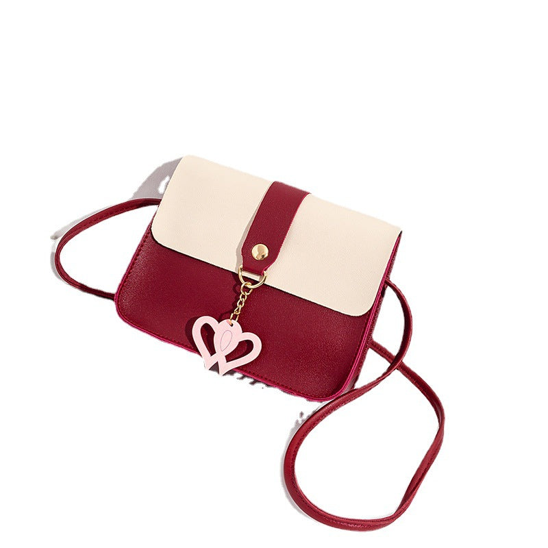 Heart Charm Crossbody Bag