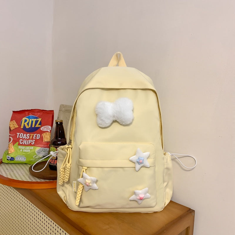 Cute solid color backpack