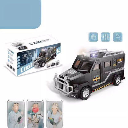 Fingerprint Money Bank, Construction Vehicle Design, Password Safe for Boys and Girls