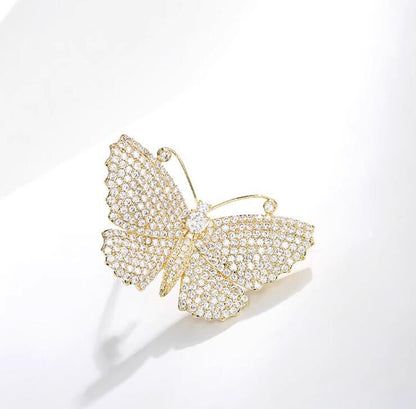 High-end luxury butterfly brooch