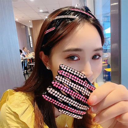 Rhinestone telescopic headband