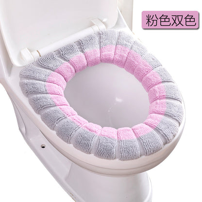 Winter Thick Plush Toilet Seat Cover, Universal for All Seasons