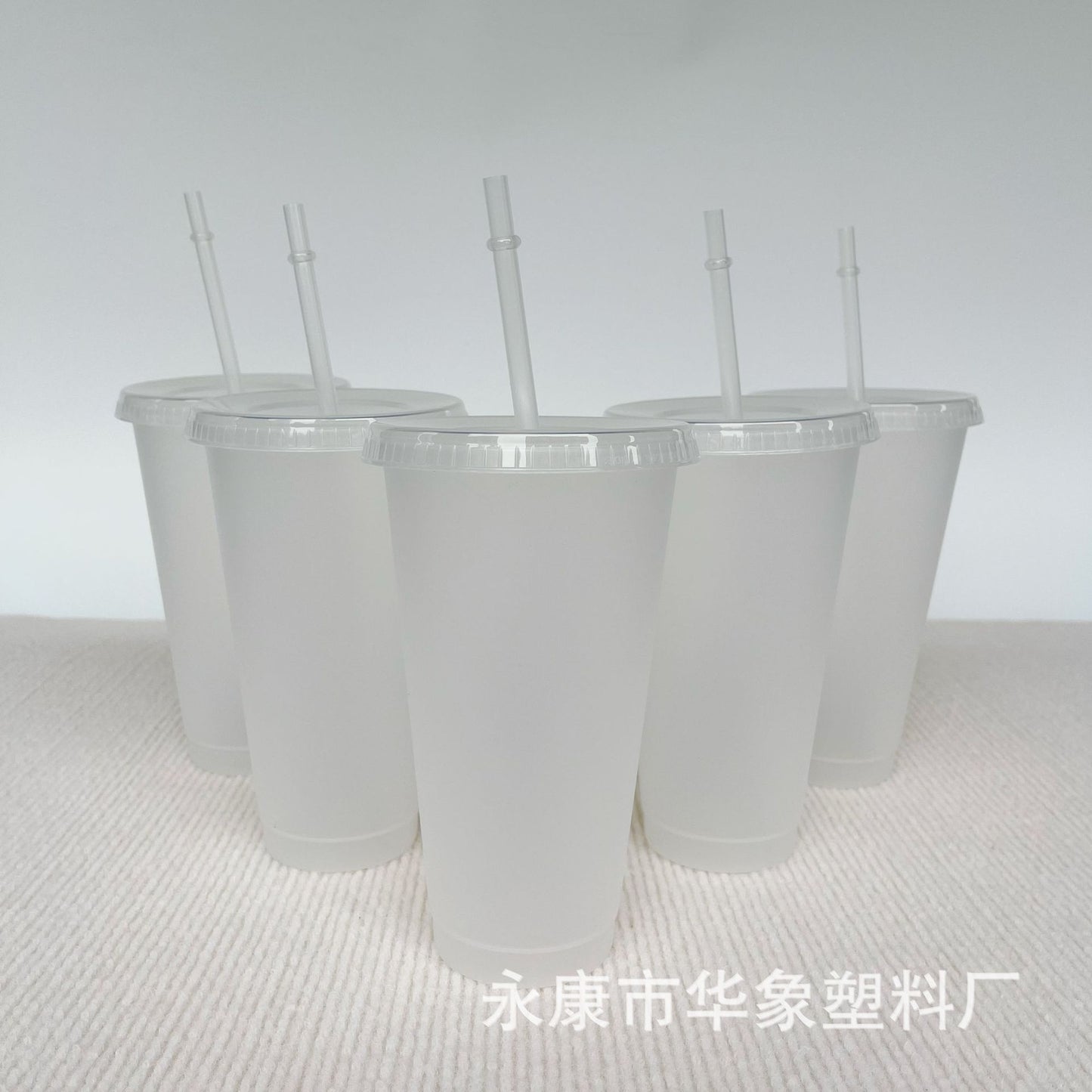 710 single layer transparent plastic coffee straw cup