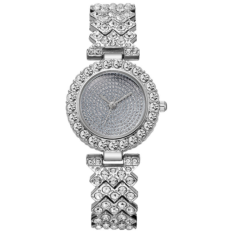 Cross-Border Rhinestone Women's Bracelet Watch