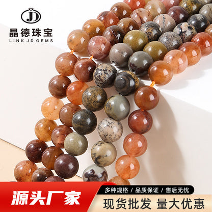 Grass flower stone loose beads