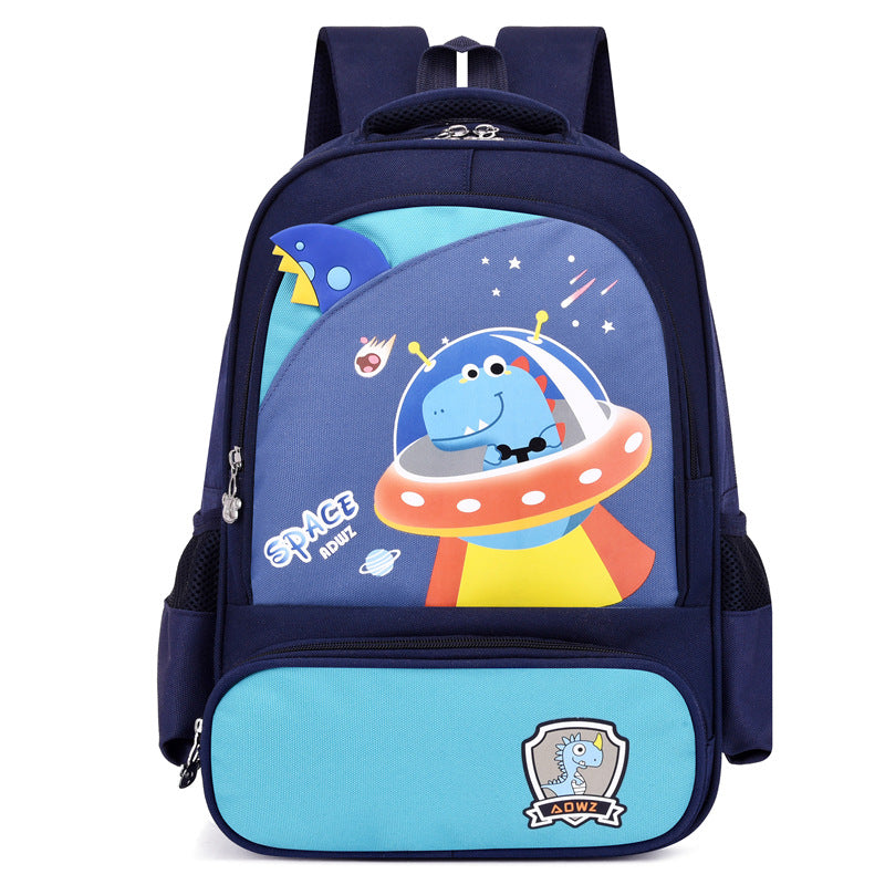 Cartoon cute elementary school student backpack