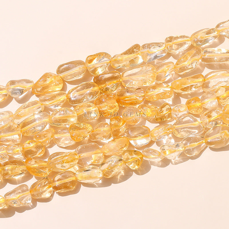 6-8Mm irregular citrine loose beads