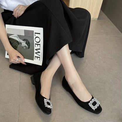 Fashion medium heel shallow mouth women's shoes