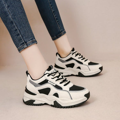 Thick-soled heightening sneakers