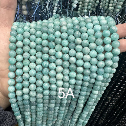 Amazonite Natural Stone 4-10mm Round Beads Jewelry