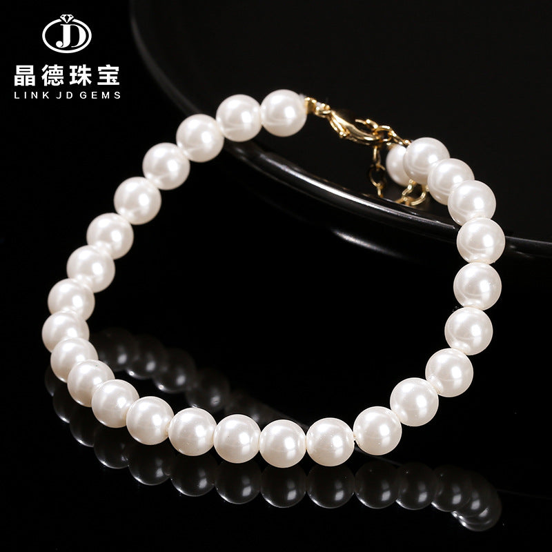 7A high imitation pearl bead round bead bracelet