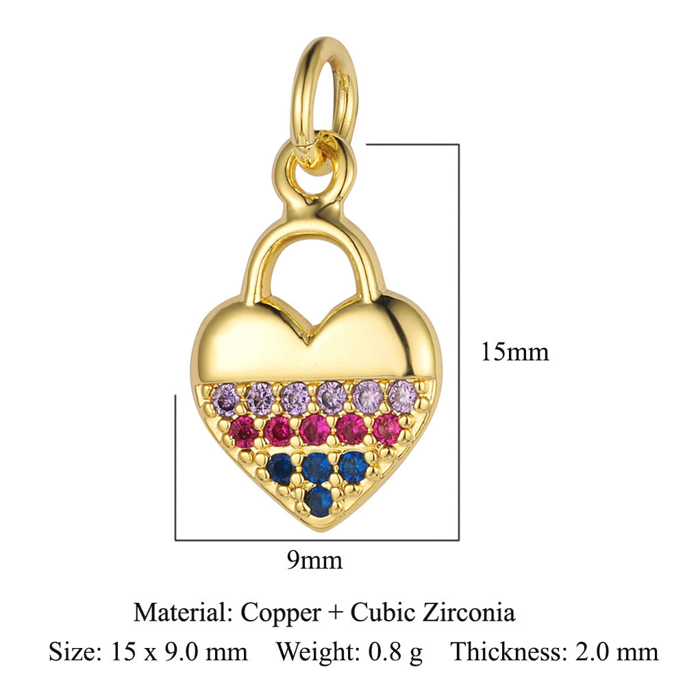 Virgin of the Cross Copper Zircon Pendant