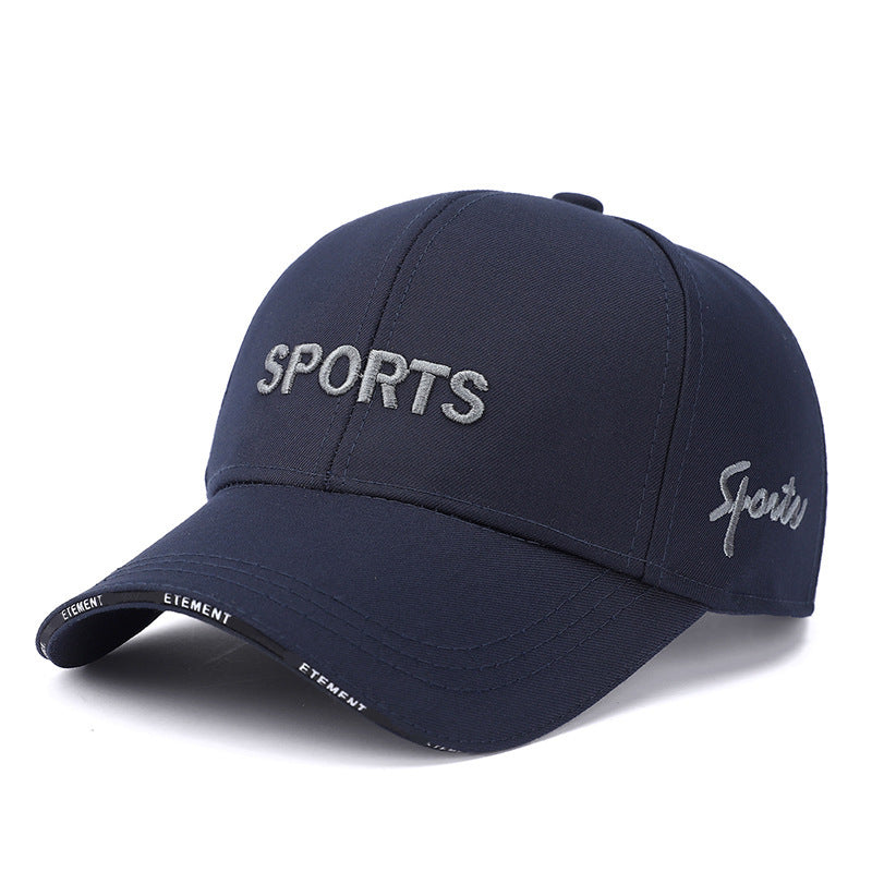 Letter Embroidered Sun Protection Baseball Cap